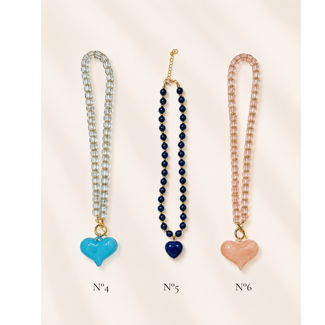 Collar Resina Corazón