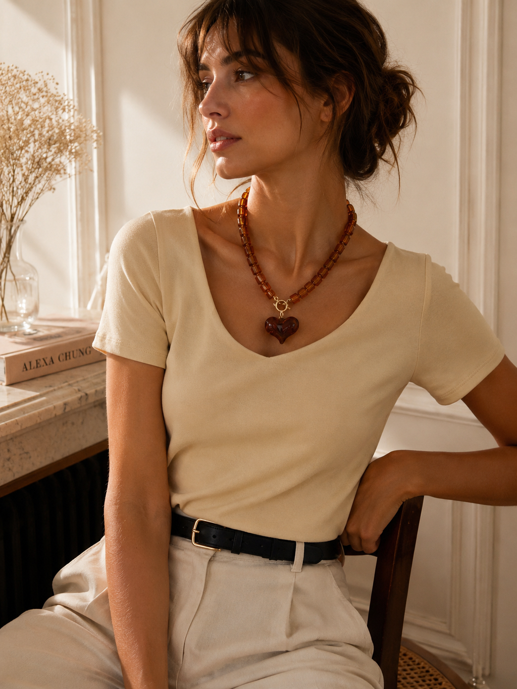 Collar Resina Corazón