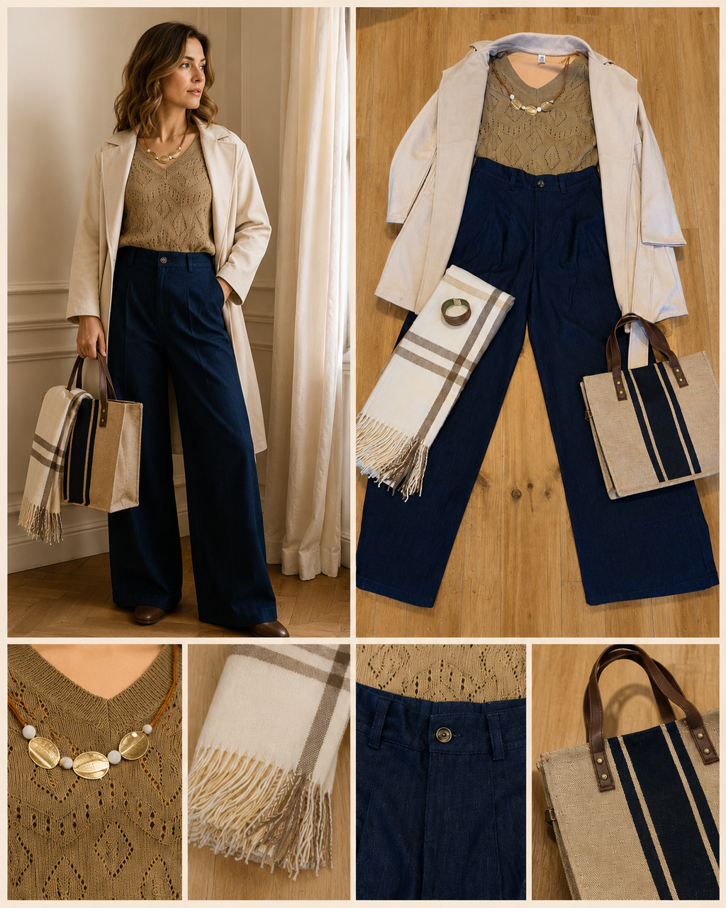 Pantalón Sastrero Denim ÉCLAT
