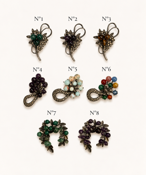 Broche Prendedor Diseño Floral y Naturaleza