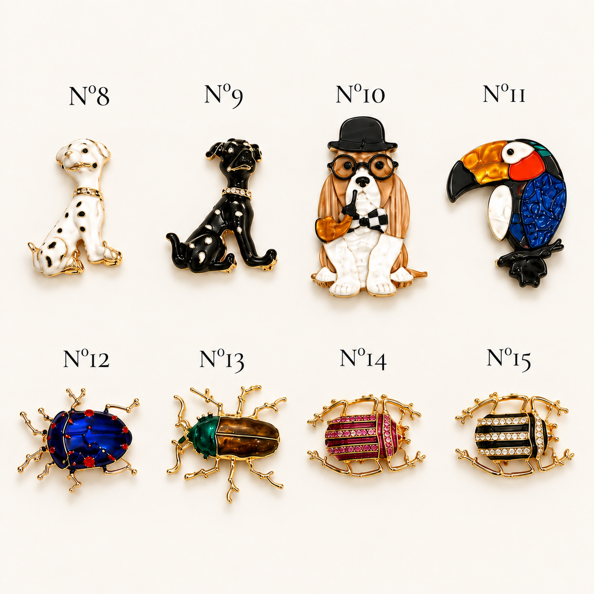 Broche Prendedor Diseño Animales y Bichos