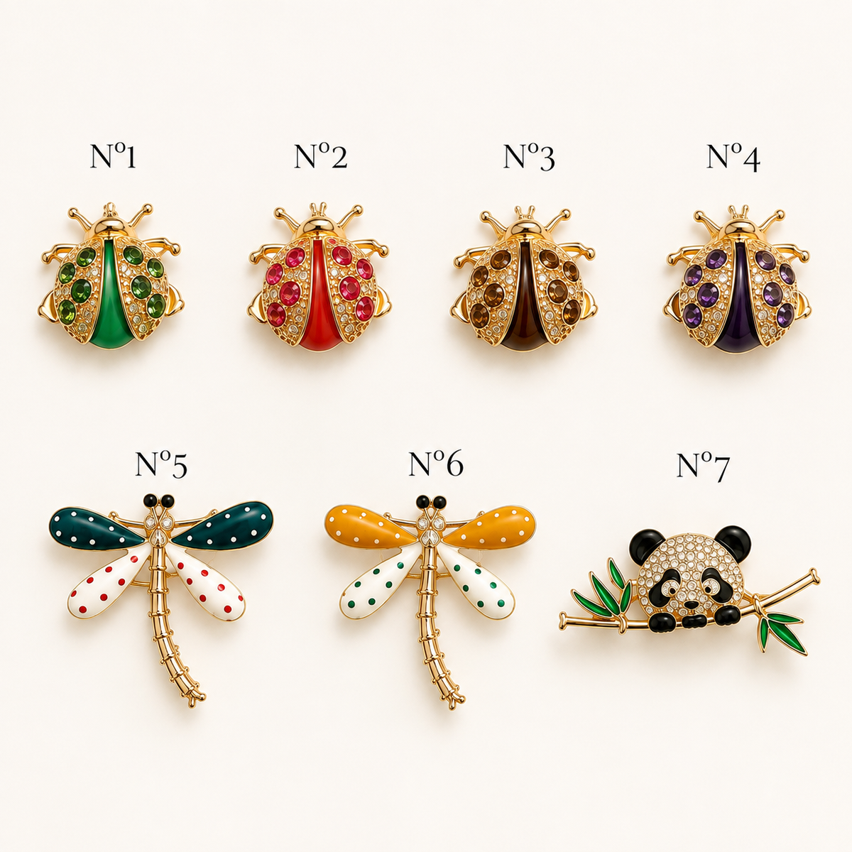 Broche Prendedor Diseño Animales y Bichos