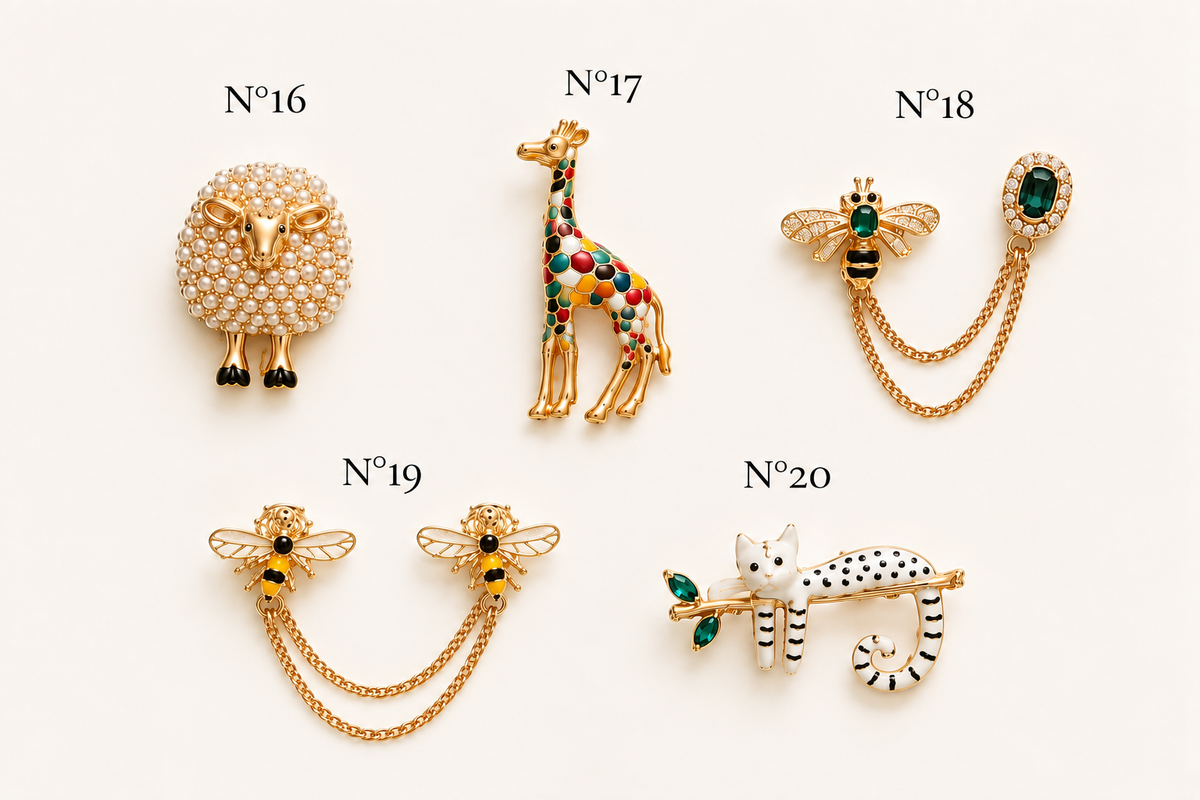 Broche Prendedor Diseño Animales y Bichos