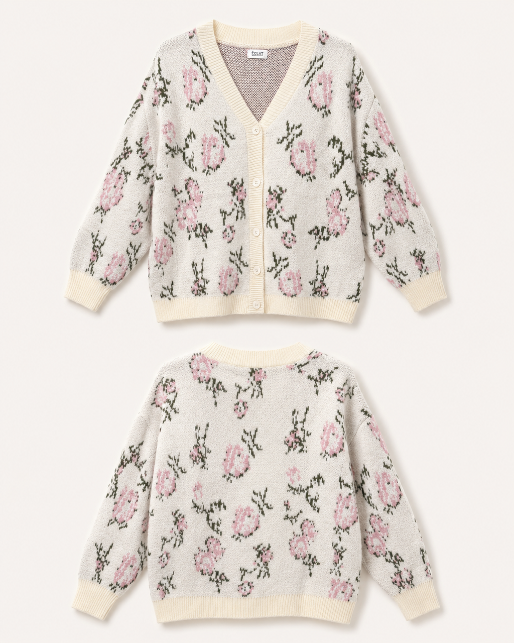 La Maille Boutonnée Fleurs