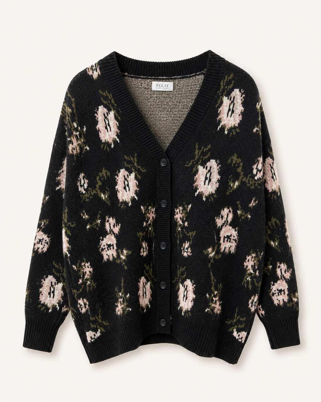 La Maille Boutonnée Fleurs